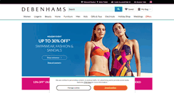 Desktop Screenshot of debenhams.com
